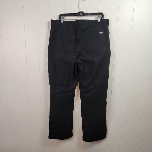 Eddie Bauer Black Fleece Lined Tech Pants Size 38x30 Cargo Outdoor Hiking New - Picture 3 of 14